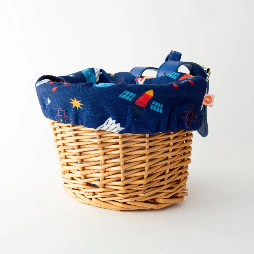 #colour_blue rocket,Beep Rocket Bike Basket Side|Child’s bike or scooter basket for collecting outdoor treasures