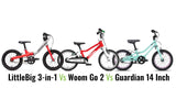 Guardian Vs Woom Vs LittleBig 3 in 1 Kids Bike Comparison
