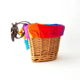 #colour_rainbow,Rainbow Bike Basket Side|Stylish kids bike basket for family cycling adventures