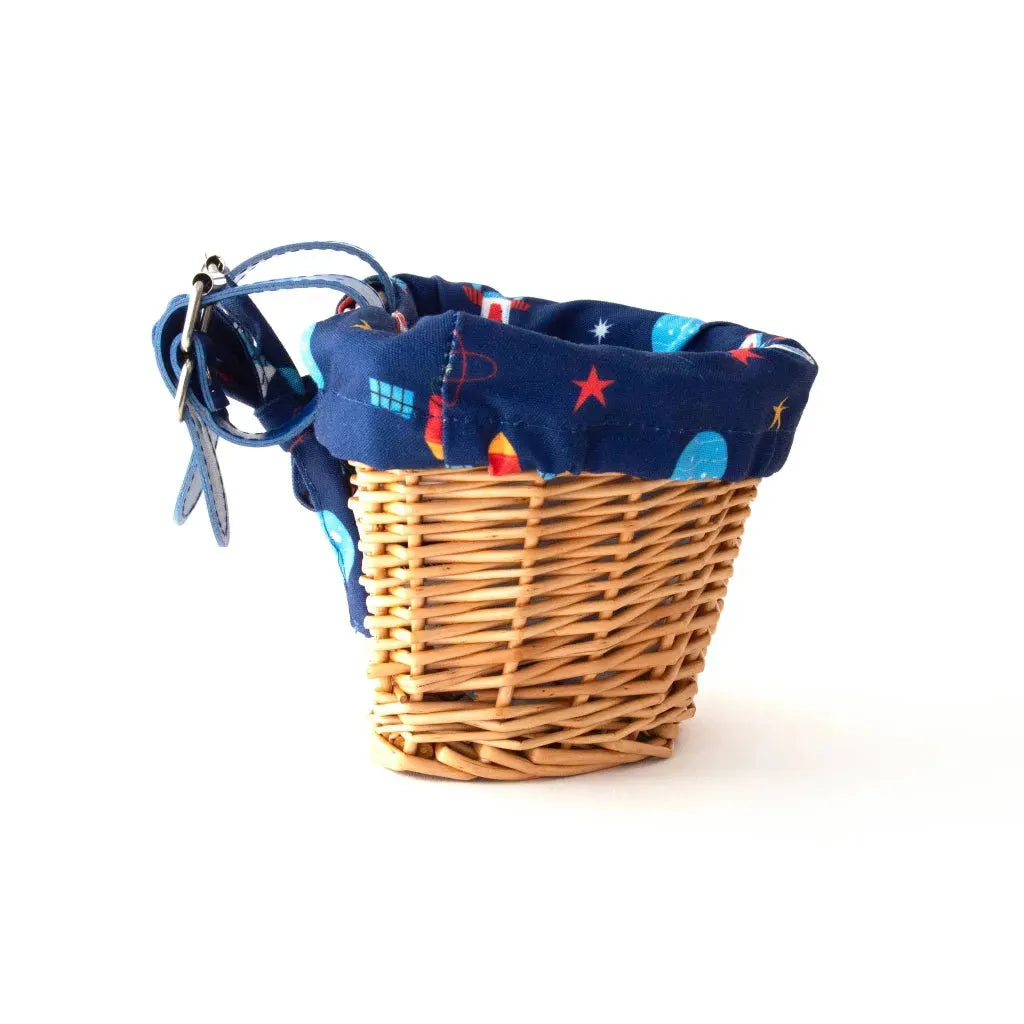 #colour_blue rocket,Beep Rocket Bike Basket Side|Child’s bike or scooter basket for collecting outdoor treasures