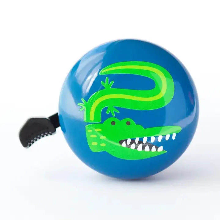 #colour_croc,Beep Croc bike bell|Perfect for scooters and trikes with colourful hand painted design and classic loud ring.