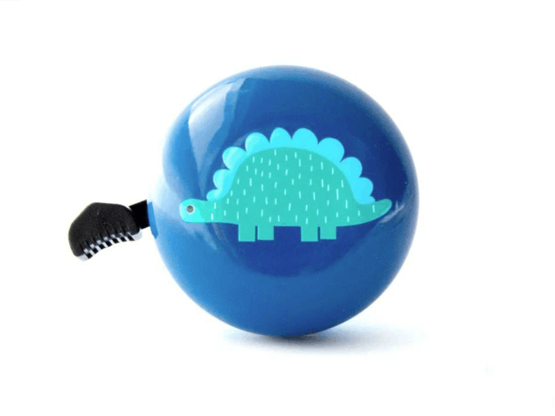 #colour_stegosaurus,Beep stegosaurus bike bell|Perfect addition to your LittleBig with colourful hand painted design and classic loud ring.