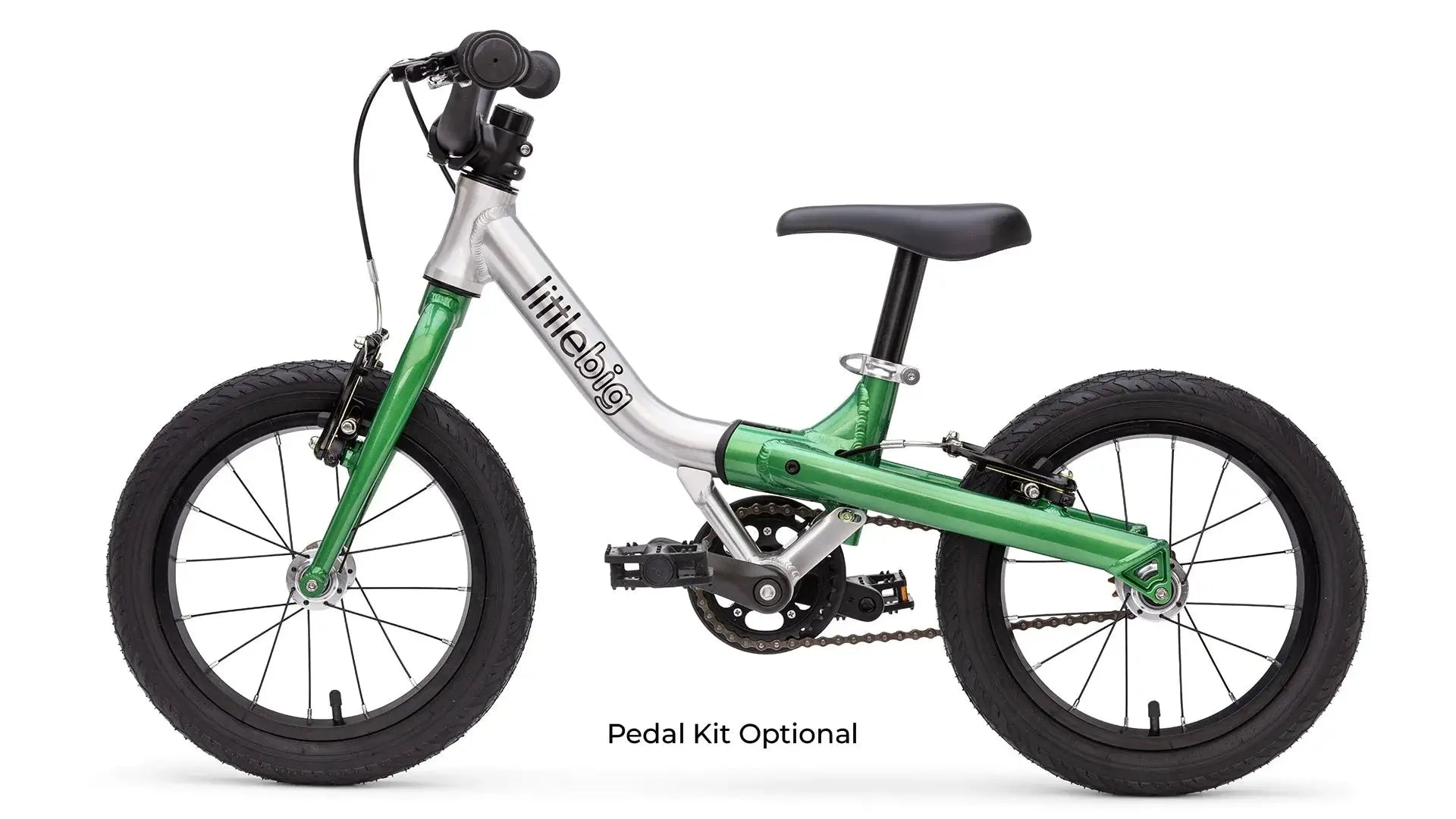 #colour_jungle green,LittleBig first pedal bike| Learn to cycle with no need for stabilisers/ training wheels
