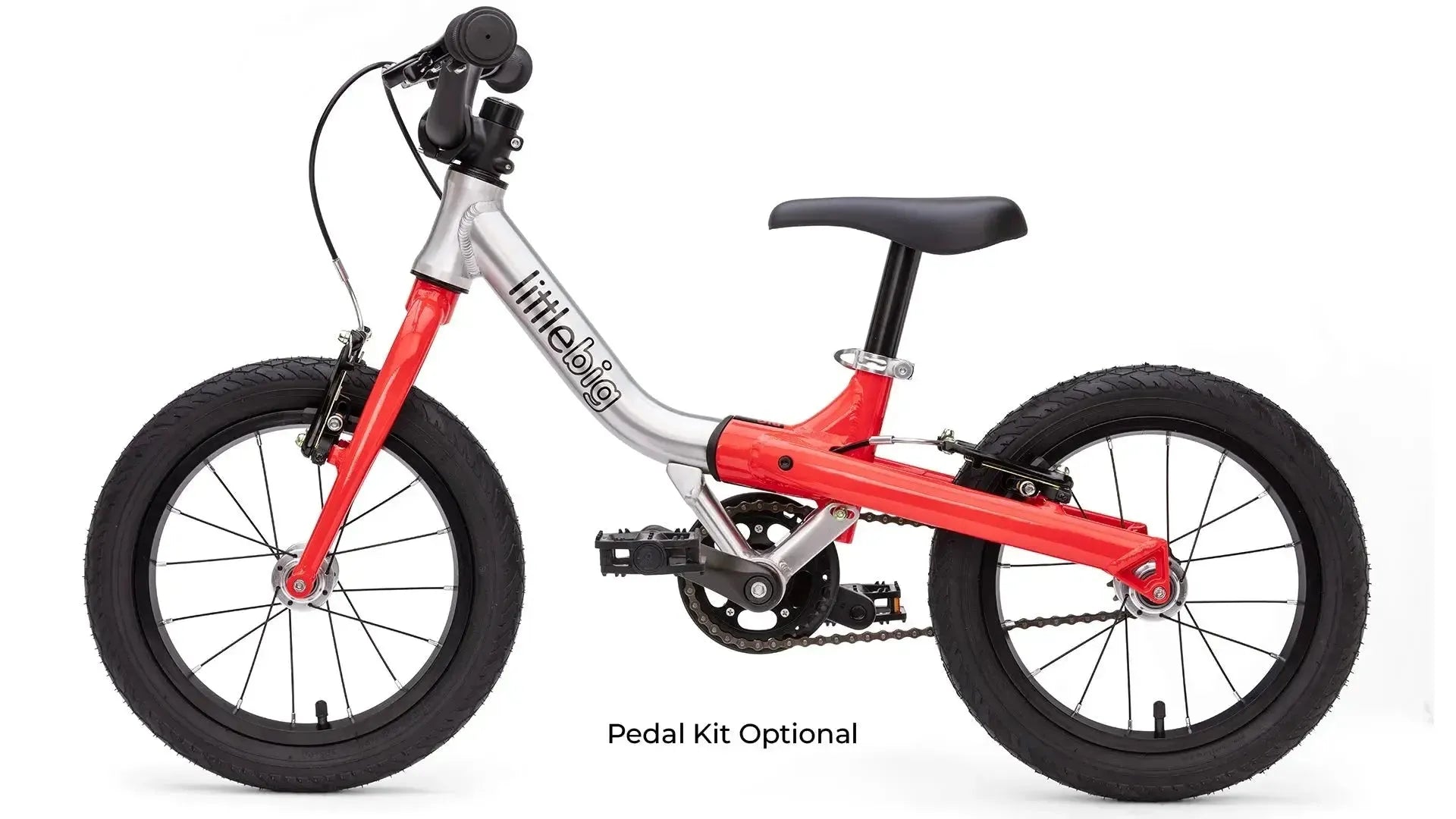 #colour_rocket red, LittleBig first pedal bike  | Learn to cycle with no need for stabilisers/ training wheels