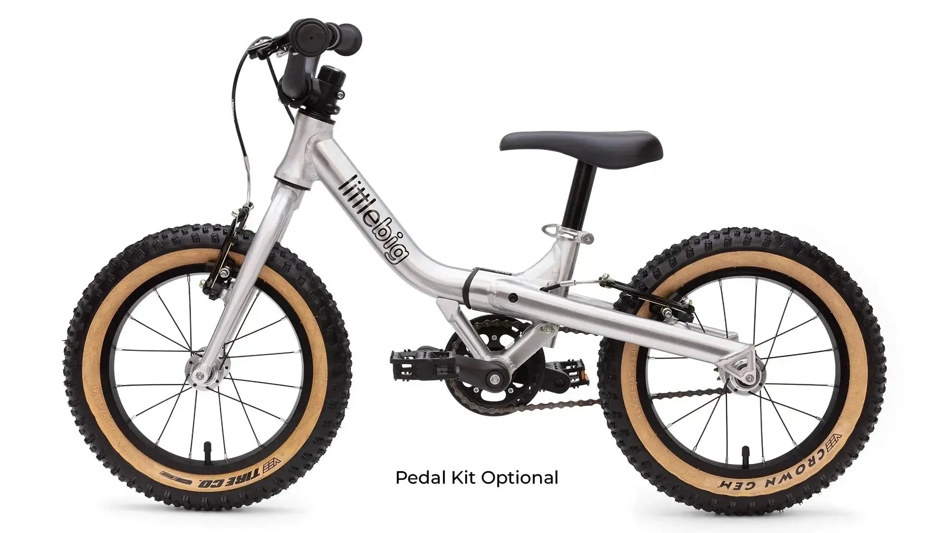 #colour_silver storm, LittleBig first pedal bike  | Learn to cycle with no need for stabilisers/ training wheels