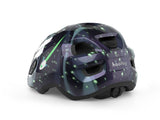 #colour_Space glow in the dark,Space Glow in the Dark Kids Helmet Rear|MET Hooray kids helmet is light comfy and adjusts easily for a safe secure fit