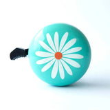 #colour_white flower,Beep White Flower bike bell|Perfect for scooters and trikes with colourful hand painted design and classic loud ring.