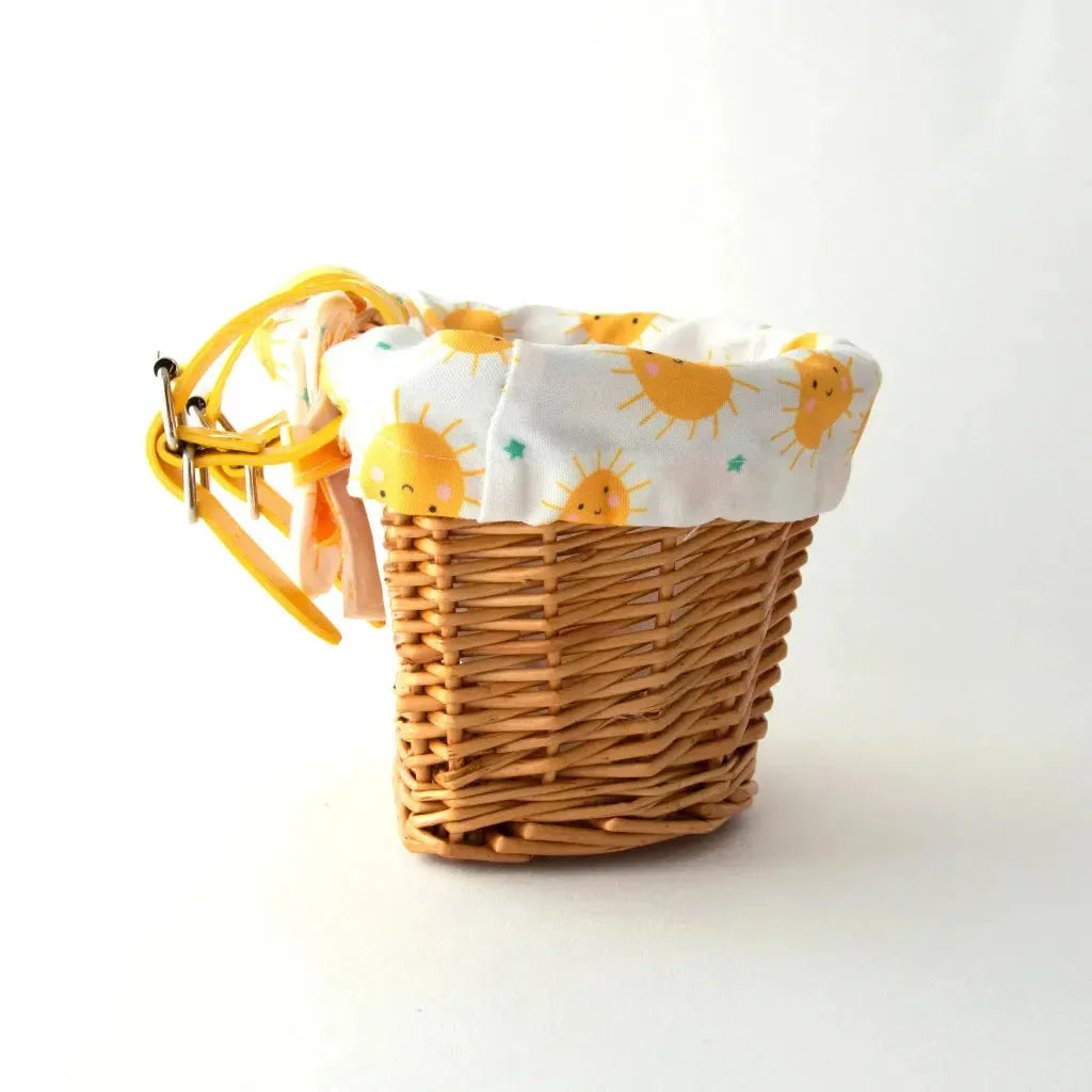 #colour_sunshine,Beep Sunshine Bike Basket Side|Child’s bike or scooter basket for collecting outdoor treasures