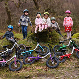 kids with littlebig bike in 6 different colours