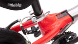 #colour_rocket red, Lightweight yet durable components | Alloy frame and fork lightweight components plus front and rear hand brakes with air tyres and riser bars.