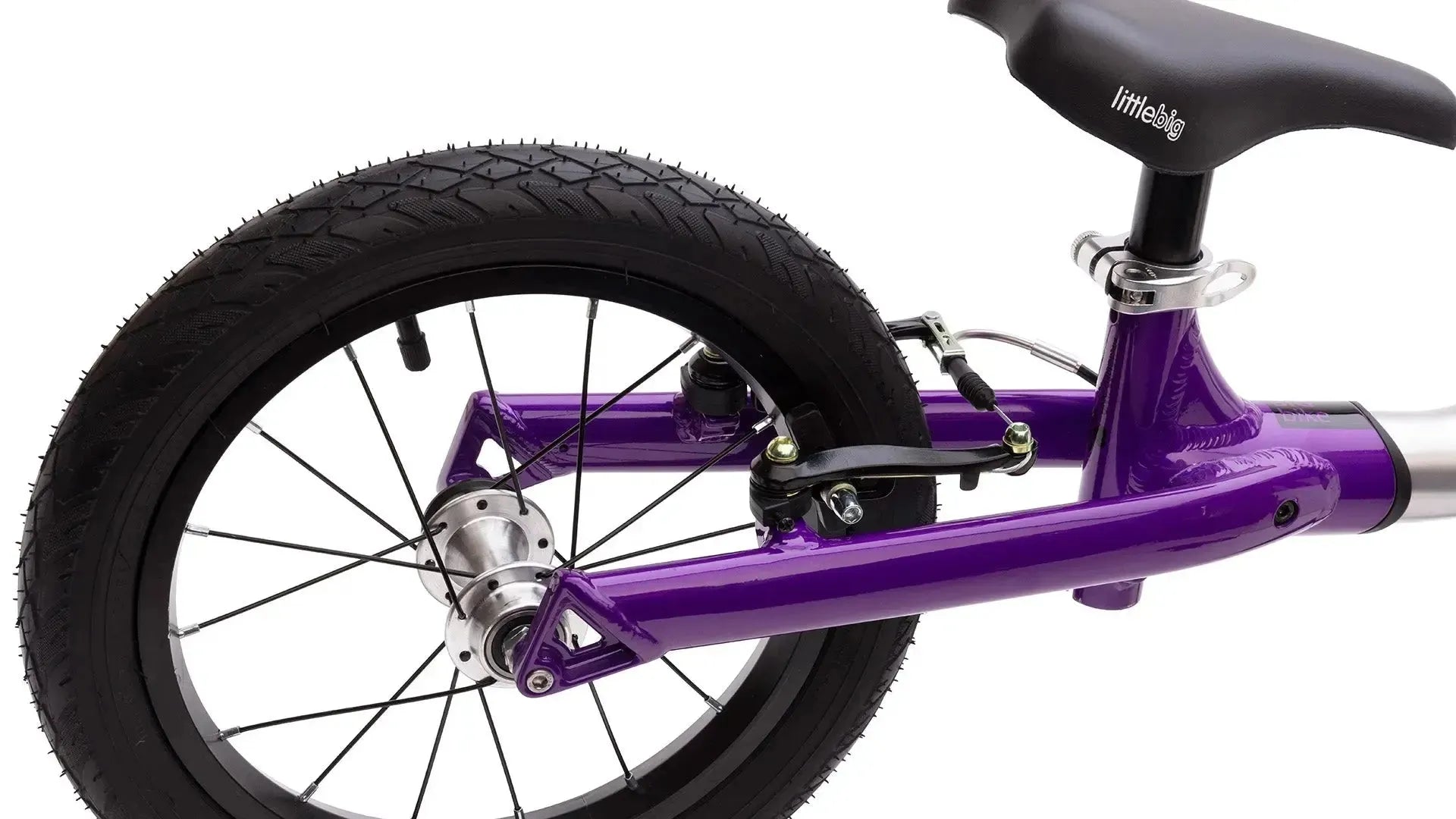 #colour_indigo go, Lightweight yet durable components | Alloy frame and fork lightweight components plus front and rear hand brakes with air tyres and riser bars.