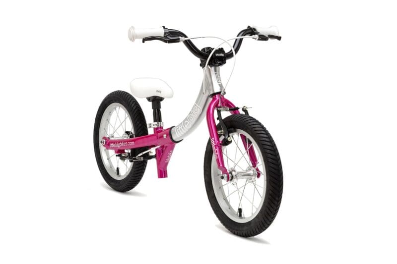 sparkle pink littlebig bikes front view