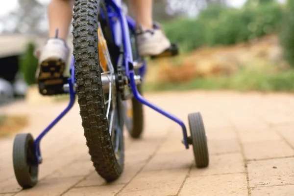 kids bike and stabilisers aka training wheels