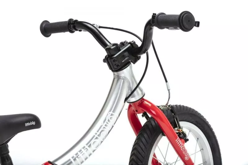LittleBig Balance Bike With Pedals, handlebar and stem detail
