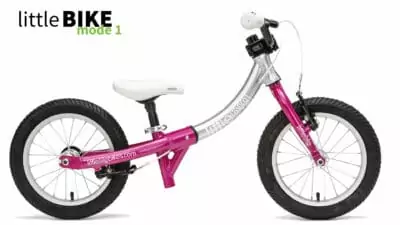 LittleBig 14 Inch Balance Bike, Pink, Little Mode, Side