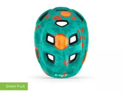 Met Hooray Kids Helmet - Green Fruit - Top view
